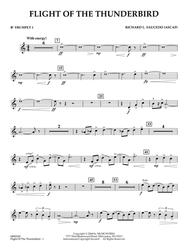 Flight Of The Thunderbird - Bb Trumpet 1