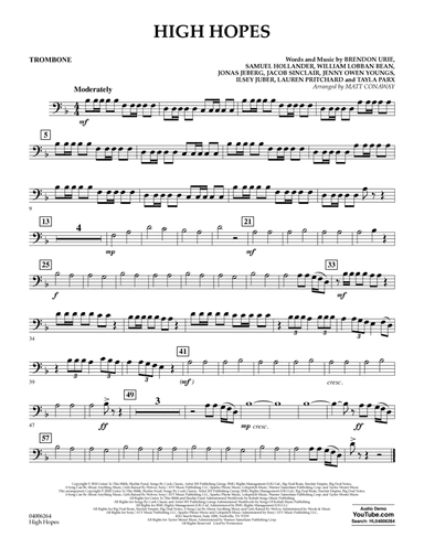High Hopes (arr. Matt Conaway) - Trombone