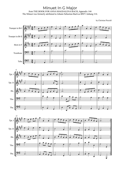 Minuet In G Major
