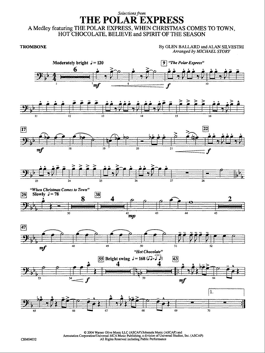 The Polar Express, Selections from: 1st Trombone