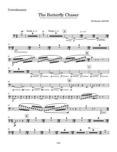 The Butterfly Chaser: Contra Bassoon