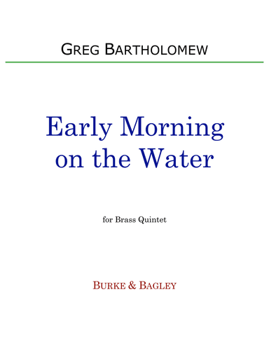 Early Morning on the Water