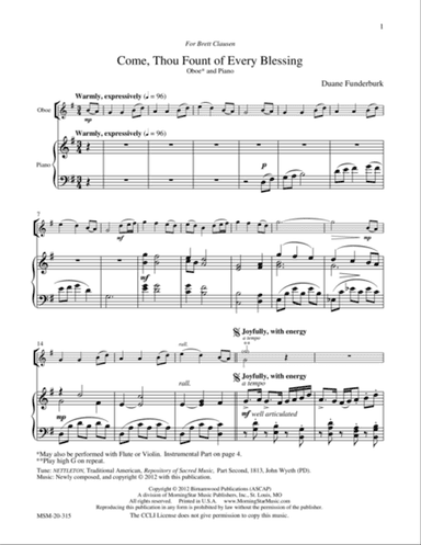 Come, Thou Fount of every blessing