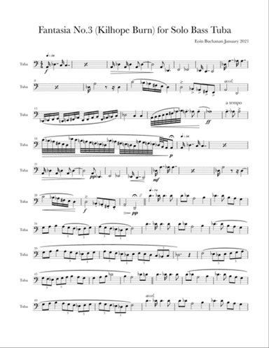 Fantasia No.3 (Killhope Burn) Solo Tuba