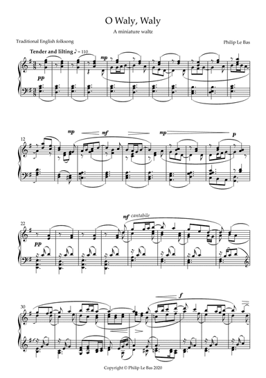 O Waly, Waly - a miniature minuet