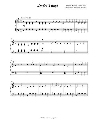 London Bridge (Easy Piano)