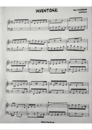 Invention # 1, style of Bach
