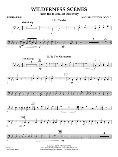 Wilderness Scenes (from The Journal Of Discovery) - Baritone B.C.