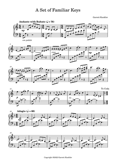 A Set of Familiar Keys