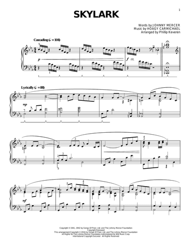 Skylark (arr. Phillip Keveren)