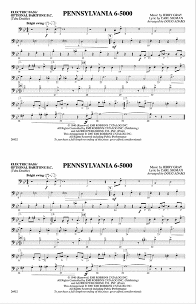 Pennsylvania 6-5000: Electric Bass
