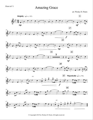 Amazing Grace (Horn Quartet)