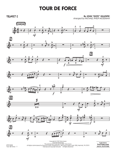 Tour De Force (arr. Michael Philip Mossman) - Trumpet 2