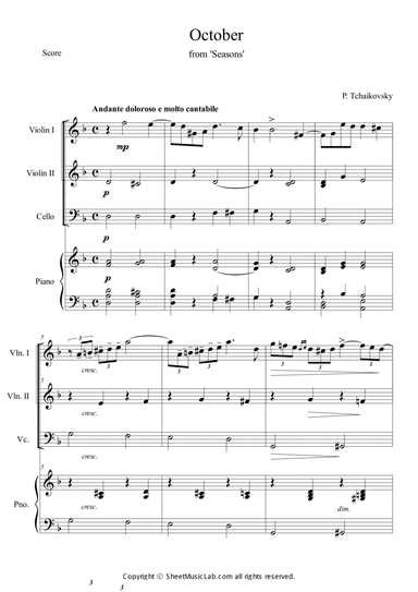 October (from The Seasons)