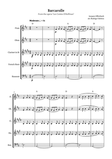 Barcarolle - Belle Nuit, O Nuit D'Amour