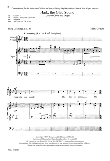 Hark, the Glad Sound! (Downloadable)