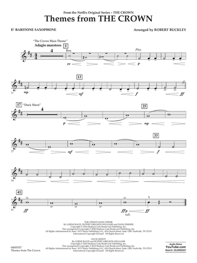 Themes from "The Crown" - Eb Baritone Saxophone