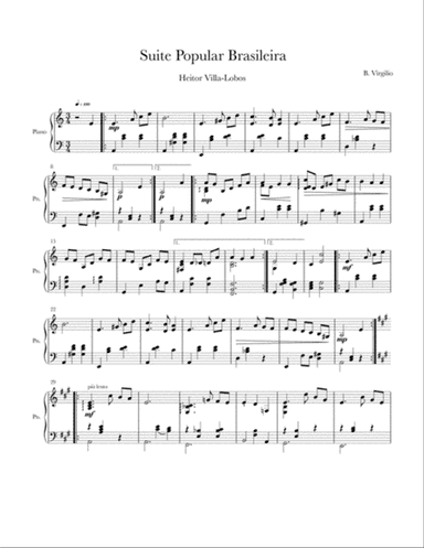 Suite Populaire Bresilienne No. 1