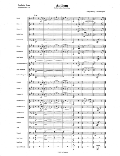Anthem for Concert Band