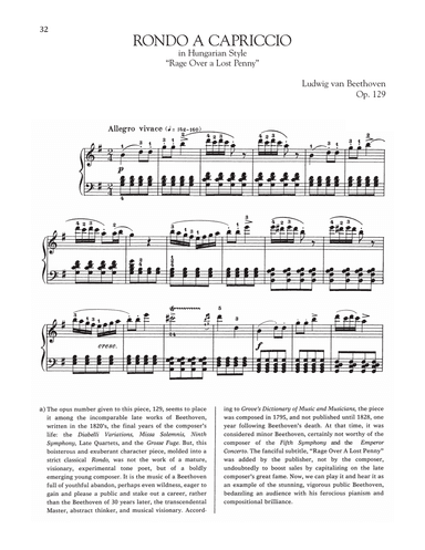 Rondo A Capriccio In Hungarian Style, Op. 129