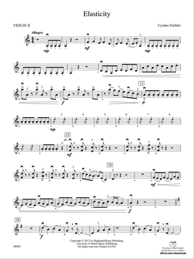 Elasticity: 2nd Violin