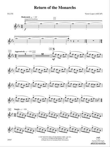 Return of the Monarchs: Flute