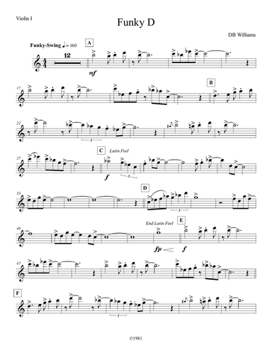 Funky D (Violin 1)
