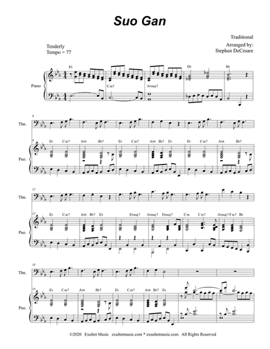 Suo Gan (Trombone solo and Piano)