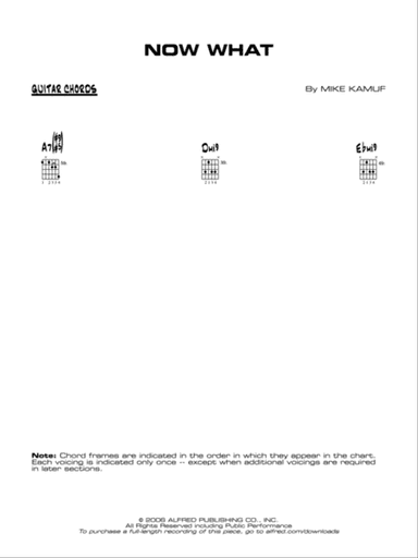 Now What: Guitar Chords