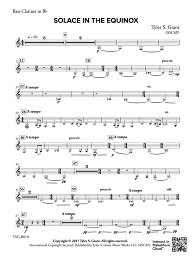Solace in the Equinox: Bass Clarinet