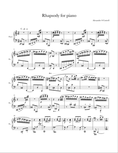 Rhapsody for piano