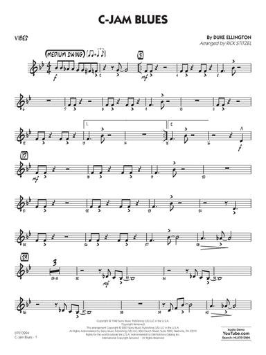 C-Jam Blues (arr. Rick Stitzel) - Vibes