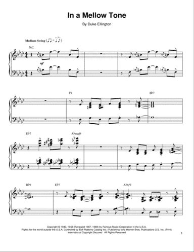 In A Mellow Tone