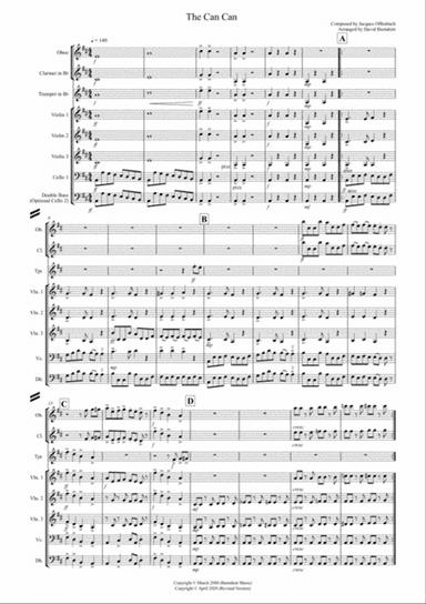 The Can Can for Small Ensemble