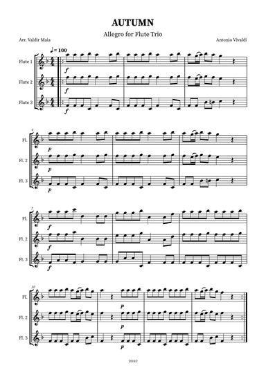 Autumn - The Four Seasons for Flute Trio