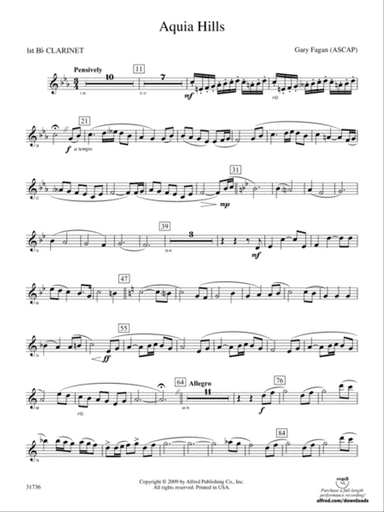 Aquia Hills: 1st B-flat Clarinet