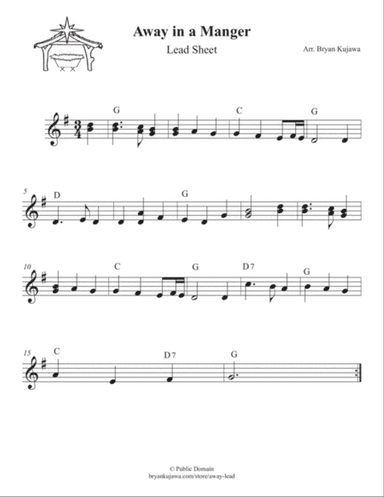 Away in a Manger - Lead Sheet