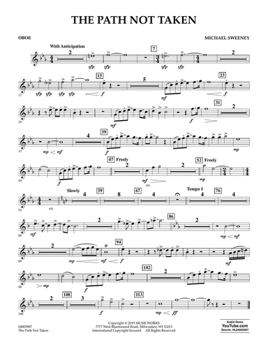 The Path Not Taken - Oboe