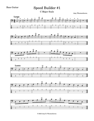 Speed Builder #1: C Major Scale