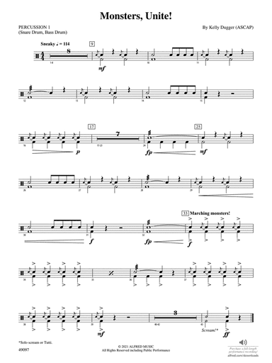Monsters, Unite!: 1st Percussion