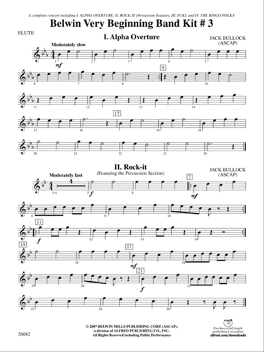 Belwin Very Beginning Band Kit #3: Flute