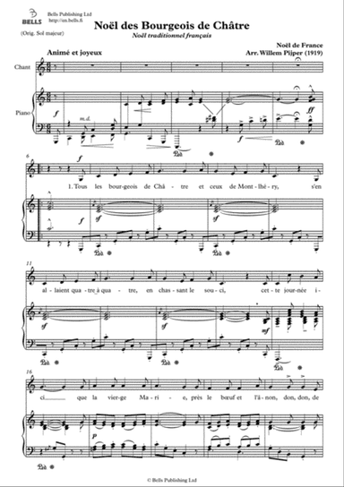 Noel des Bourgeois de Chatre (C Major)