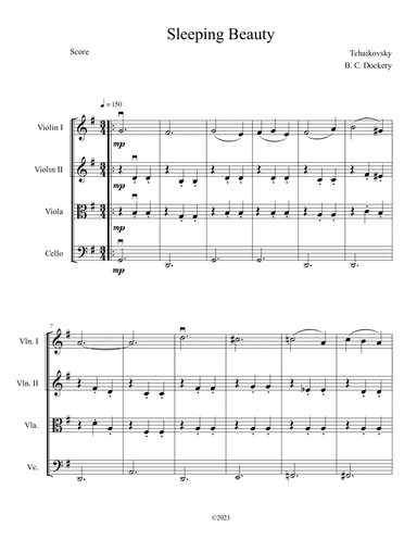 Sleeping Beauty Waltz (String Quartet)