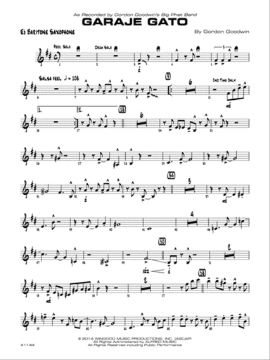 Garaje Gato: E-flat Baritone Saxophone