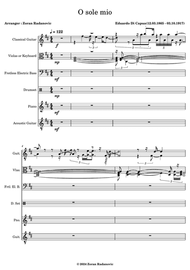 O sole mio - for band