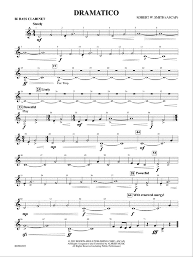 Dramatico: B-flat Bass Clarinet