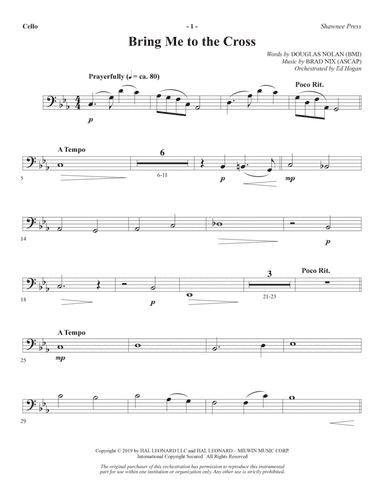 Bring Me to the Cross - Cello