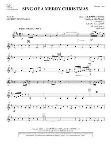 Sing of a Merry Christmas (Celtic Consort) - Violin/Fiddle