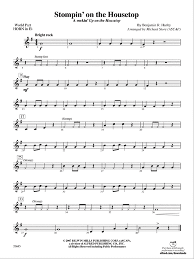Stompin' on the Housetop: (wp) 1st Horn in E-flat