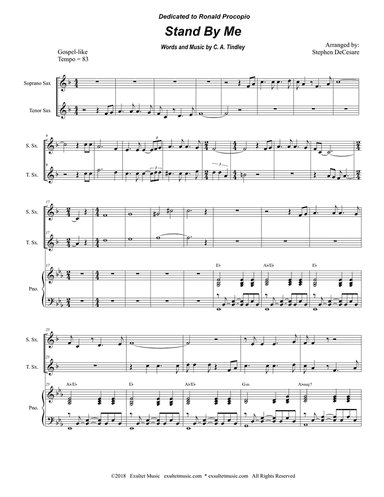 Stand By Me (Duet for Soprano and Tenor Saxophone)